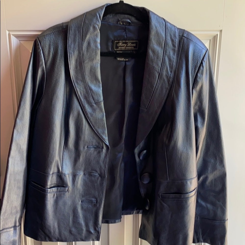NWOT leather blazer